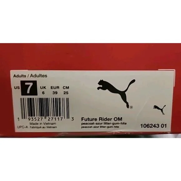 Limited Edition PUMA Future Rider Olympique de Marseille Sneakers Mens 7 Blue