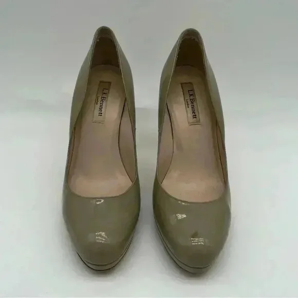 LK Bennett Pumps | Sledge Patent – Clay | Size 39 (US 8.5)