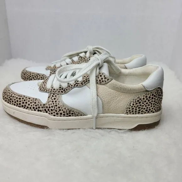 Madewell Court Sneakers in Spotted Calf Hair MD783 Womens Sneaker Shoes Size 6