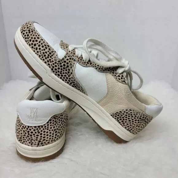 Madewell Court Sneakers in Spotted Calf Hair MD783 Womens Sneaker Shoes Size 6