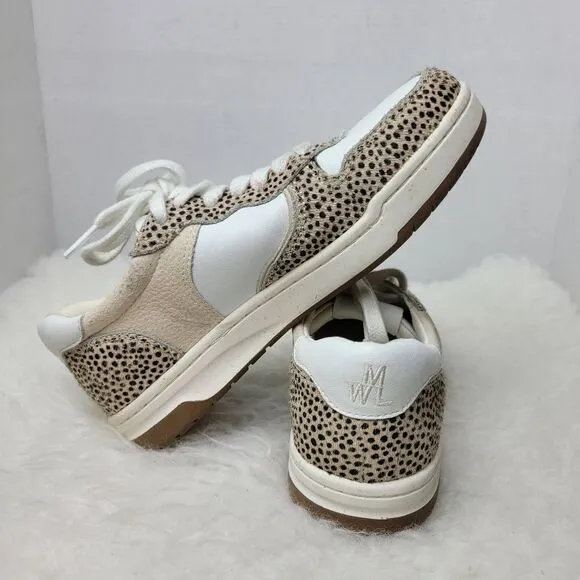 Madewell Court Sneakers in Spotted Calf Hair MD783 Womens Sneaker Shoes Size 6