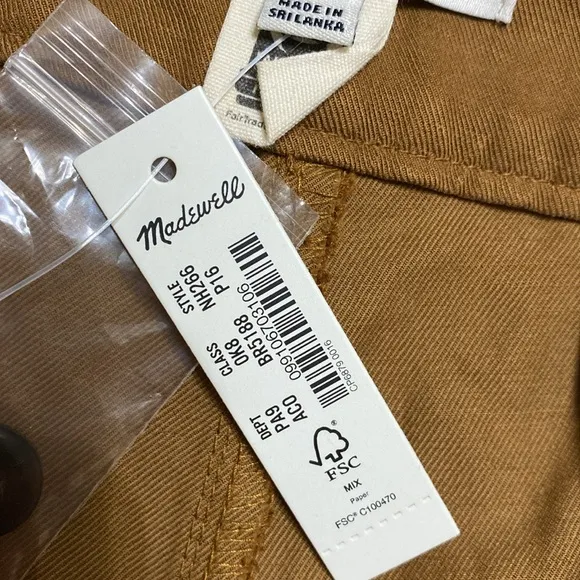 Madewell The Harlow Pleated Front Wide-Leg High Rise Pants 16 Petite New