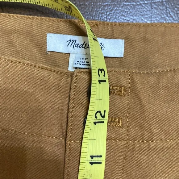 Madewell The Harlow Pleated Front Wide-Leg High Rise Pants 16 Petite New