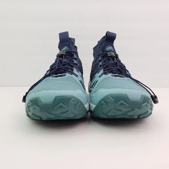 Mammut Saentis Knit Low Womens Size 7 Blue Outdoors Trail Hiking Sneaker Shoes