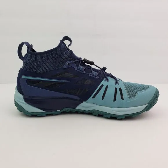 Mammut Saentis Knit Low Womens Size 7 Blue Outdoors Trail Hiking Sneaker Shoes