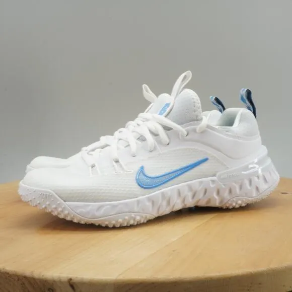 Mens 6 / Womens 7.5 - Nike Alpha Huarache 9 Elite UNC Tar Heels PE Turf Shoes