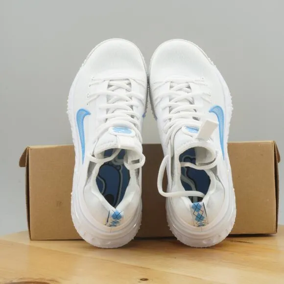 Mens 6 / Womens 7.5 - Nike Alpha Huarache 9 Elite UNC Tar Heels PE Turf Shoes