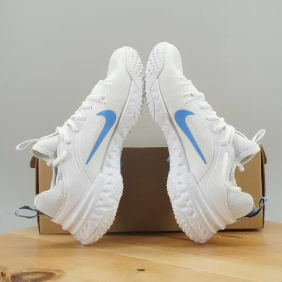 Mens 6 / Womens 7.5 - Nike Alpha Huarache 9 Elite UNC Tar Heels PE Turf Shoes