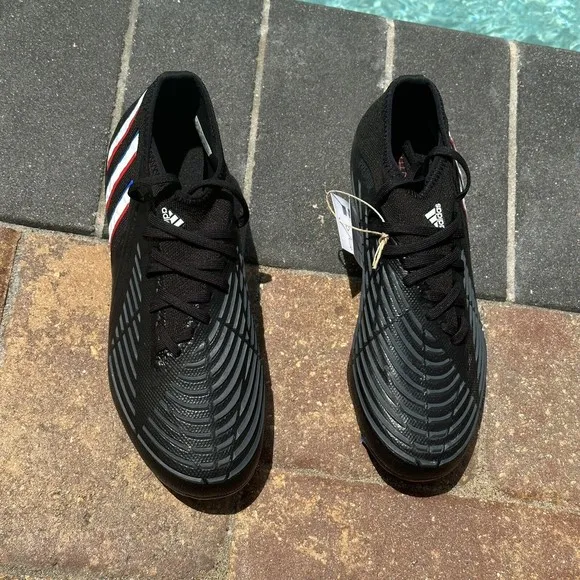 MEN'S Adidas Predator Edge .2 FG Soccer Cleats  Black GW2271