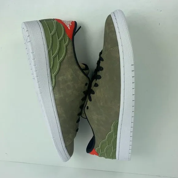 Men's Air Jordan 1 Centre Court Basketball Shoes, DJ2756 300 Multi Sizes OiGreen