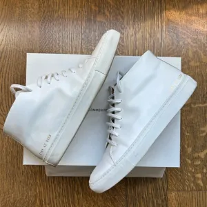 Mens Common Projects Court Mid 42 - Signature White - Great Condition