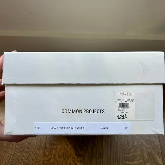 Mens Common Projects Court Mid 42 - Signature White - Great Condition