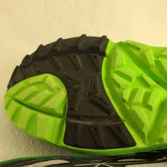 Mens Hoka ONE ONE Mafate 4 Trail Running Shoes Size: 12.5 Color: Green Black