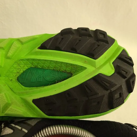 Mens Hoka ONE ONE Mafate 4 Trail Running Shoes Size: 12.5 Color: Green Black