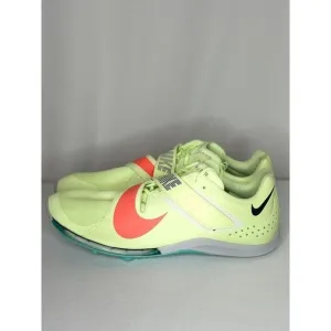 Men’s Nike Air Zoom LJ Elite Track &amp; Field‎ Long Jump Triple Green-Orange Sz 14