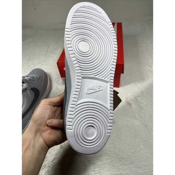 Men's NIKE COURT VISION LOW NEXT NATURE Wolf Grey/Light Carbon FQ7669-001 Shoes