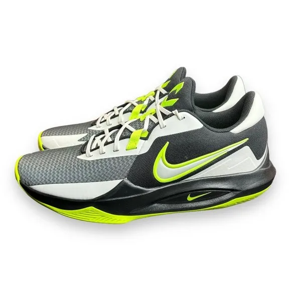 Mens Nike Precision VI 6 Basketball Shoes Size 13 Black Green White DD9535 009