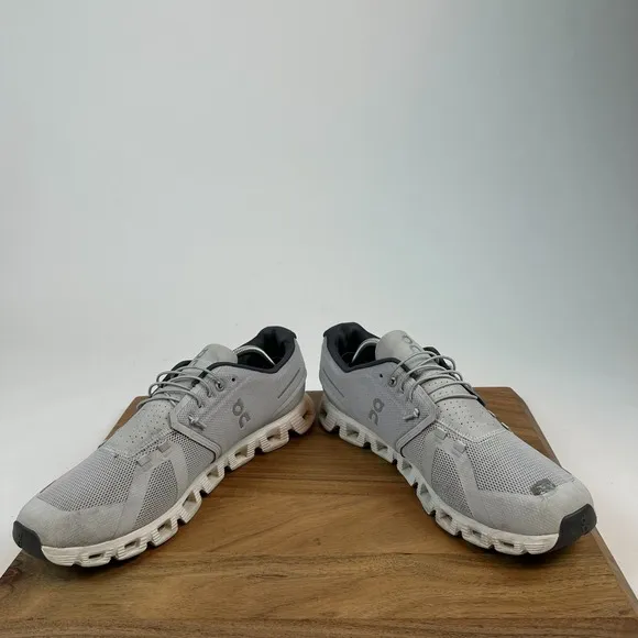 Mens On Cloud 5 Gray Athletic Gym Road Running Sneakers Shoes Size 12 D GUC