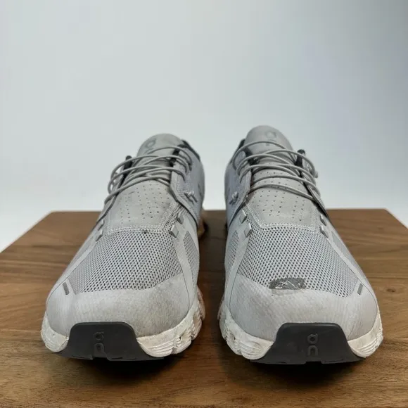 Mens On Cloud 5 Gray Athletic Gym Road Running Sneakers Shoes Size 12 D GUC
