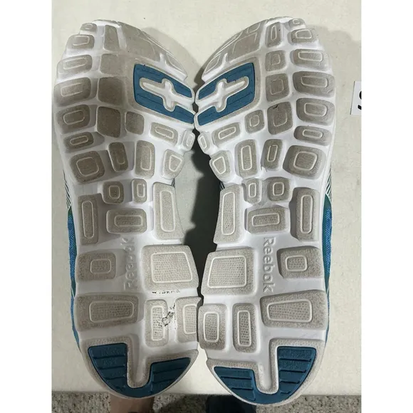 Men’s Reebok Size 10 Liquifect 180 Running Shoes Blue Lace Up Sneakers
