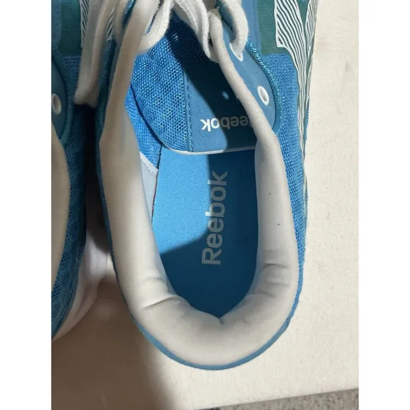 Men’s Reebok Size 10 Liquifect 180 Running Shoes Blue Lace Up Sneakers