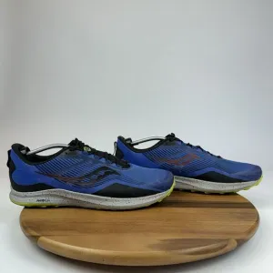 Mens Saucony Peregrine 12 Blue‎ Athletic Trail Running Sneakers Shoes Size 14 D