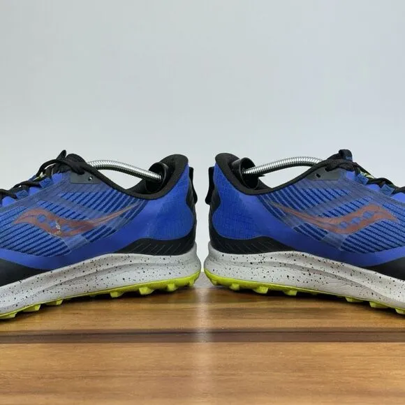 Mens Saucony Peregrine 12 Blue‎ Athletic Trail Running Sneakers Shoes Size 14 D