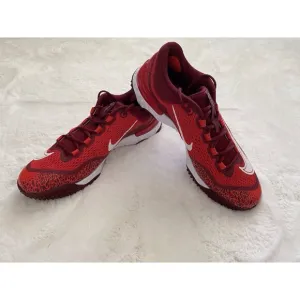 Men’s Sz 14 Nike Alpha Huarache Elite 4 Turf Baseball Shoes Red White DJ6523-616