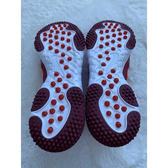 Men’s Sz 14 Nike Alpha Huarache Elite 4 Turf Baseball Shoes Red White DJ6523-616
