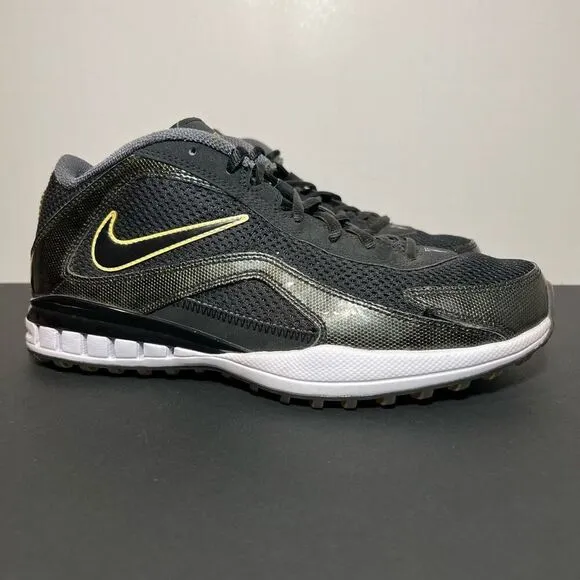 Mens Vintage NIKE Air 7x7 Destroyer Preseason Black Turf Football Shoes / Size 8