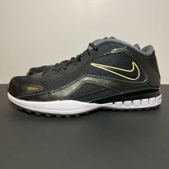 Mens Vintage NIKE Air 7x7 Destroyer Preseason Black Turf Football Shoes / Size 8