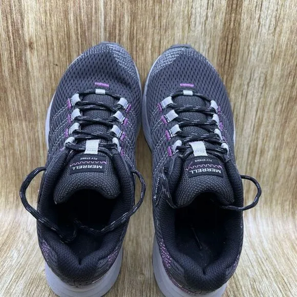 Merrell‎ Fly Strike Women's Size 6 Trail Running Shoes Sneakers Black Purple