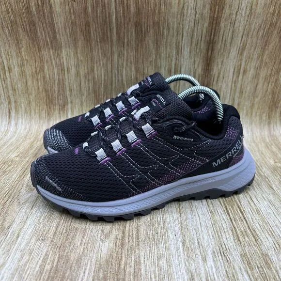 Merrell‎ Fly Strike Women's Size 6 Trail Running Shoes Sneakers Black Purple