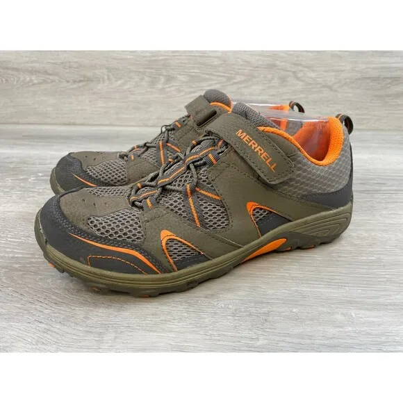 Merrell M-Trail Chaser MY57109 Kids Boys US 7M Gray Mesh Athletic Sneaker Shoes