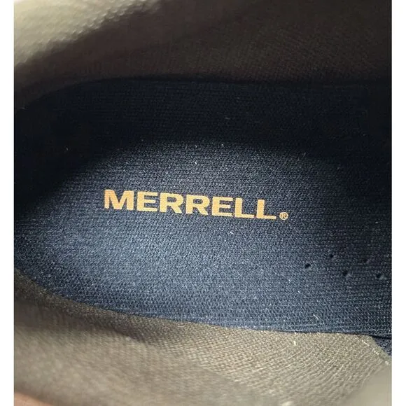 Merrell Ontario Suede Shoes‎ Mens 8.5 Brown Vibram MegaGrip Soles Trail Outdoors