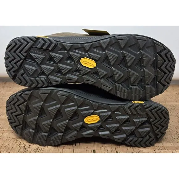 Merrell Ontario Suede Shoes‎ Mens 8.5 Brown Vibram MegaGrip Soles Trail Outdoors