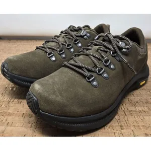 Merrell Ontario Suede Shoes‎ Mens 8.5 Brown Vibram MegaGrip Soles Trail Outdoors