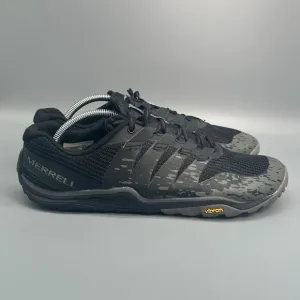 Merrell Trail Glove 5 Men's 10.5 Black Athletic Shoes Lace Low Barefoot Sneakers