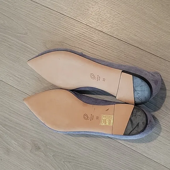 M.GEMI The Stellato Sacchetto women's suede shoes size 39 color Clay (grey)