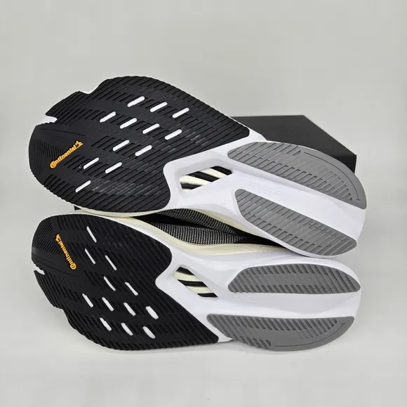 New adidas Adizero Boston 12 Core Black White Women's Running Shoes Size 8.5