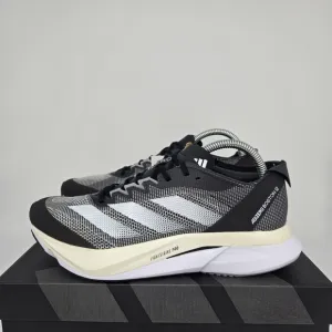 New adidas Adizero Boston 12 Core Black White Women's Running Shoes Size 8.5
