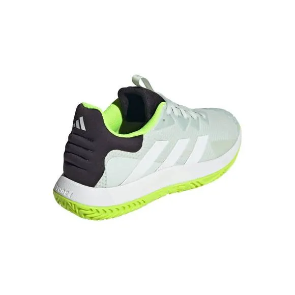NEW ADIDAS men's solematch control shoes in white/crystal jade