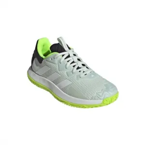 NEW ADIDAS men's solematch control shoes in white/crystal jade