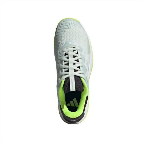 NEW ADIDAS men's solematch control shoes in white/crystal jade