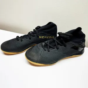 NEW Adidas Nemeziz 19.3 Core Black Gum Indoor Soccer Shoes Size 7