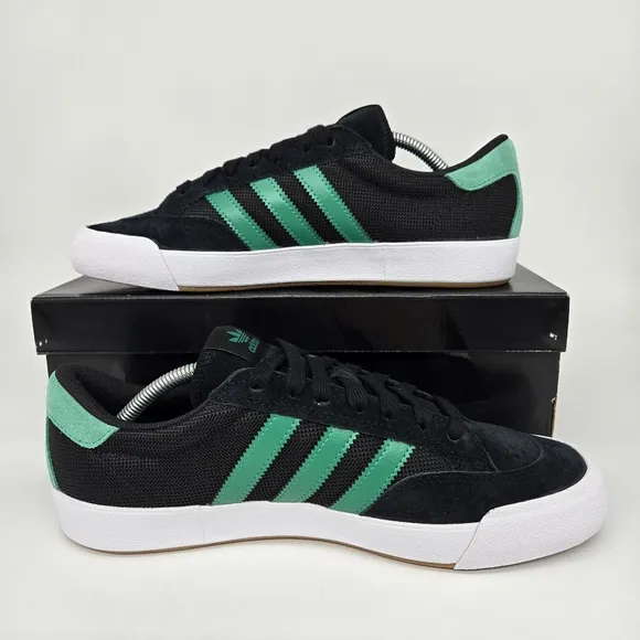 New adidas Nora 'Black Court Green' Men's Suede Shoes Size 10