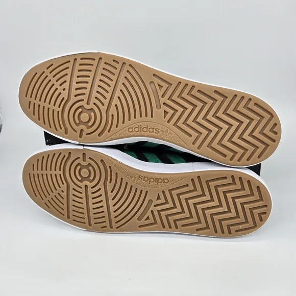 New adidas Nora 'Black Court Green' Men's Suede Shoes Size 10