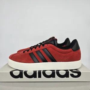 New adidas VL Court 3.0 Better Scarlet Black Men's Skateboarding Shoes Size 12