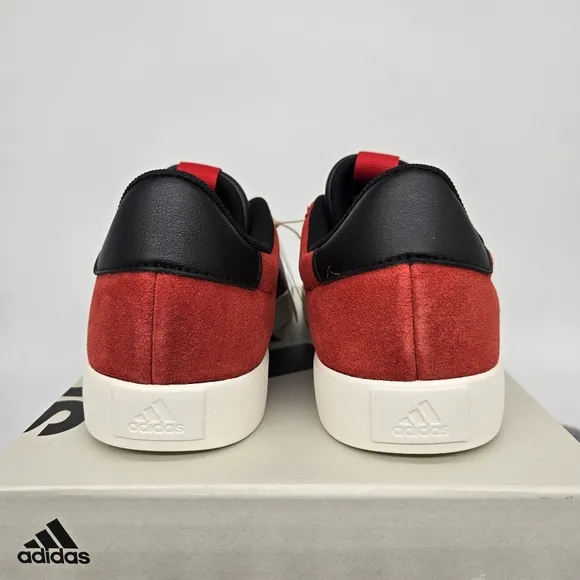 New adidas VL Court 3.0 Better Scarlet Black Men's Skateboarding Shoes Size 12