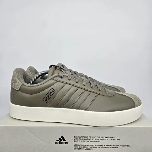 New adidas VL Court 3.0 Clay Core Black Men's Shoes Size 10
